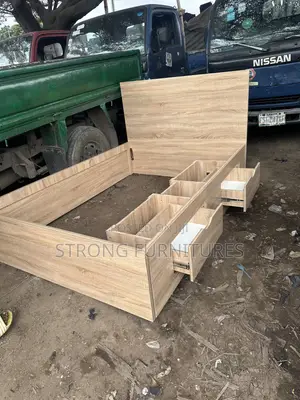 4.5 X 6ft Storage Bed Frame (Hdf)