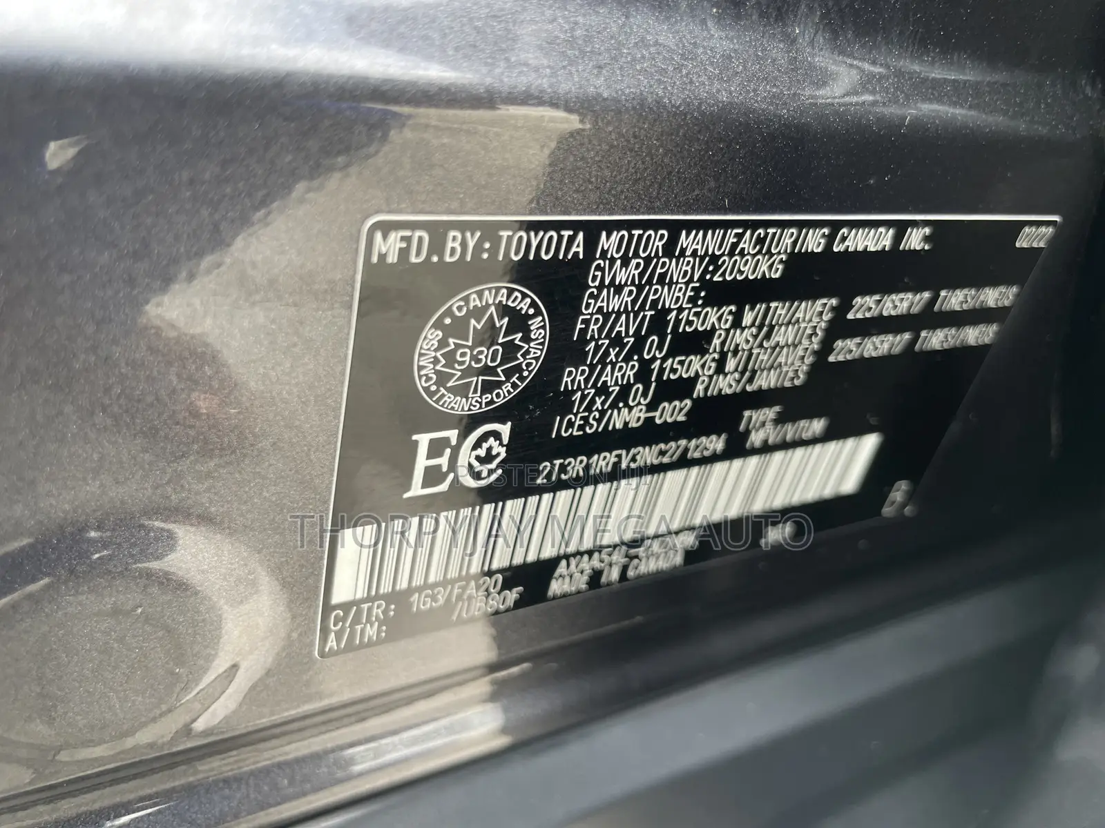 Toyota RAV4 XLE 2022 Gray