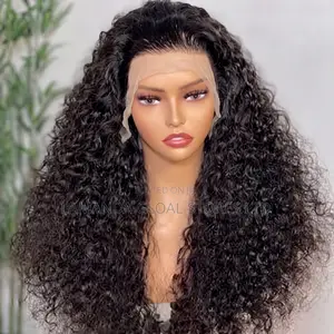 18-Inch Jerry Curl HD Lace Front Unit (Natural Black)
