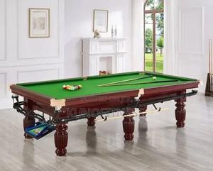 9ft Professional Marble Slate Snooker Table + Accessories – Brand New