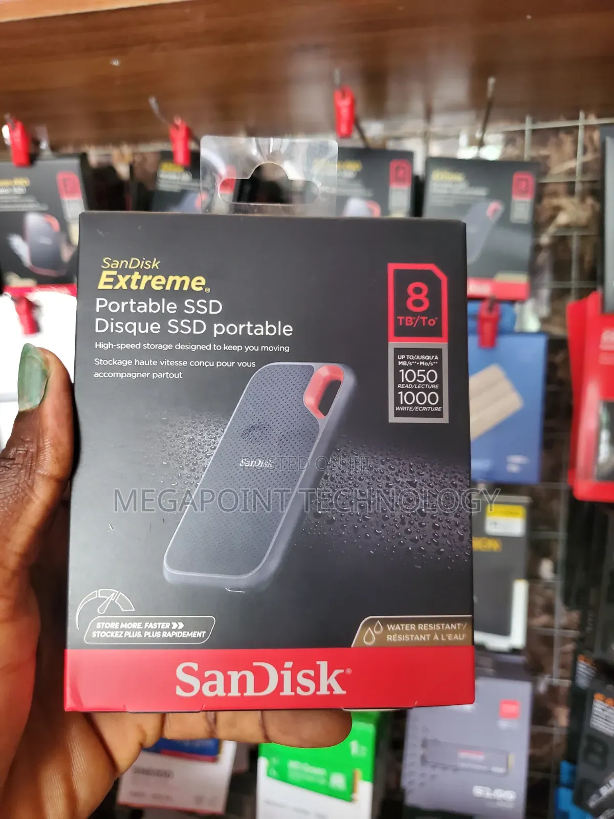 Sandisk 8tb External Solid State Drive 1050mbps SSD