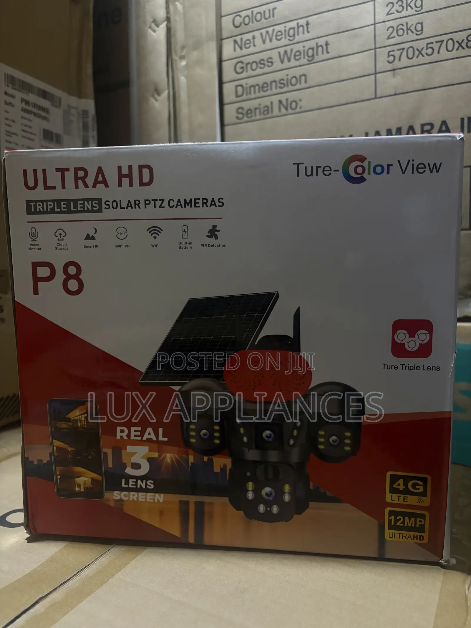 True-Color View P9 12MP 4G LTE Solar PTZ Security Camera
