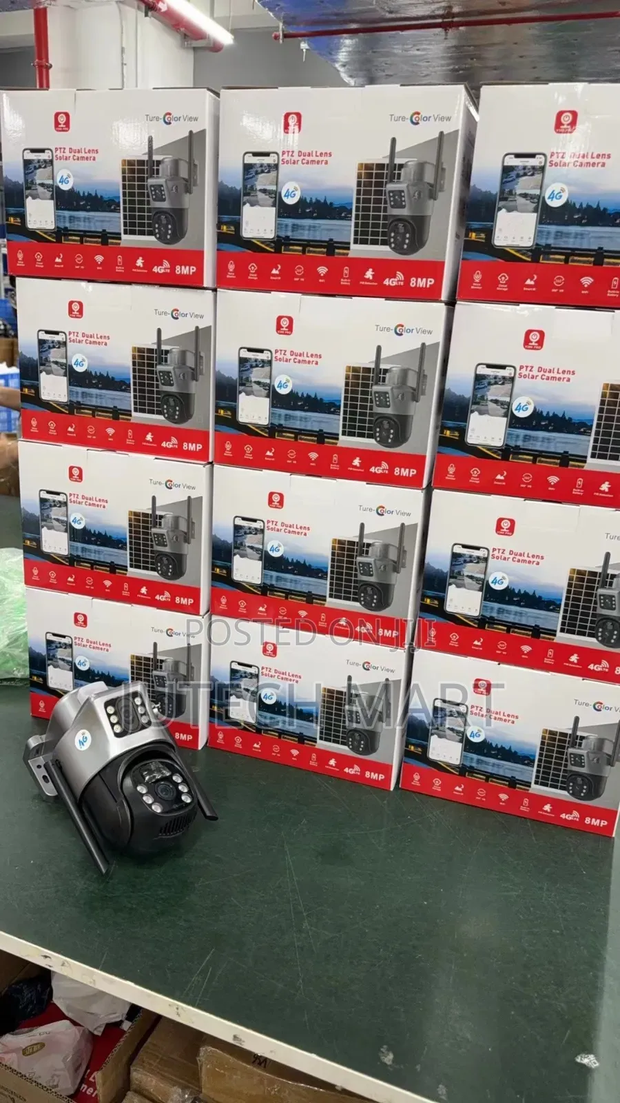 V380 Pro 4g Solar Powered Camera With 2 Way Audio and Motion Sensor