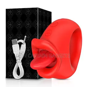 Tongue Licking Nipple Clitoris Stimulator Dildo Adult Female 18+