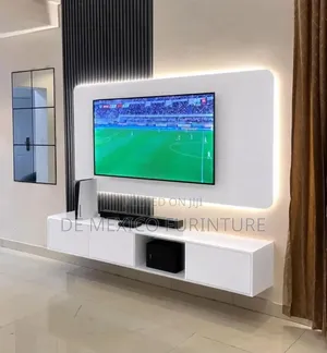 Very Portable TV Console With Mirror