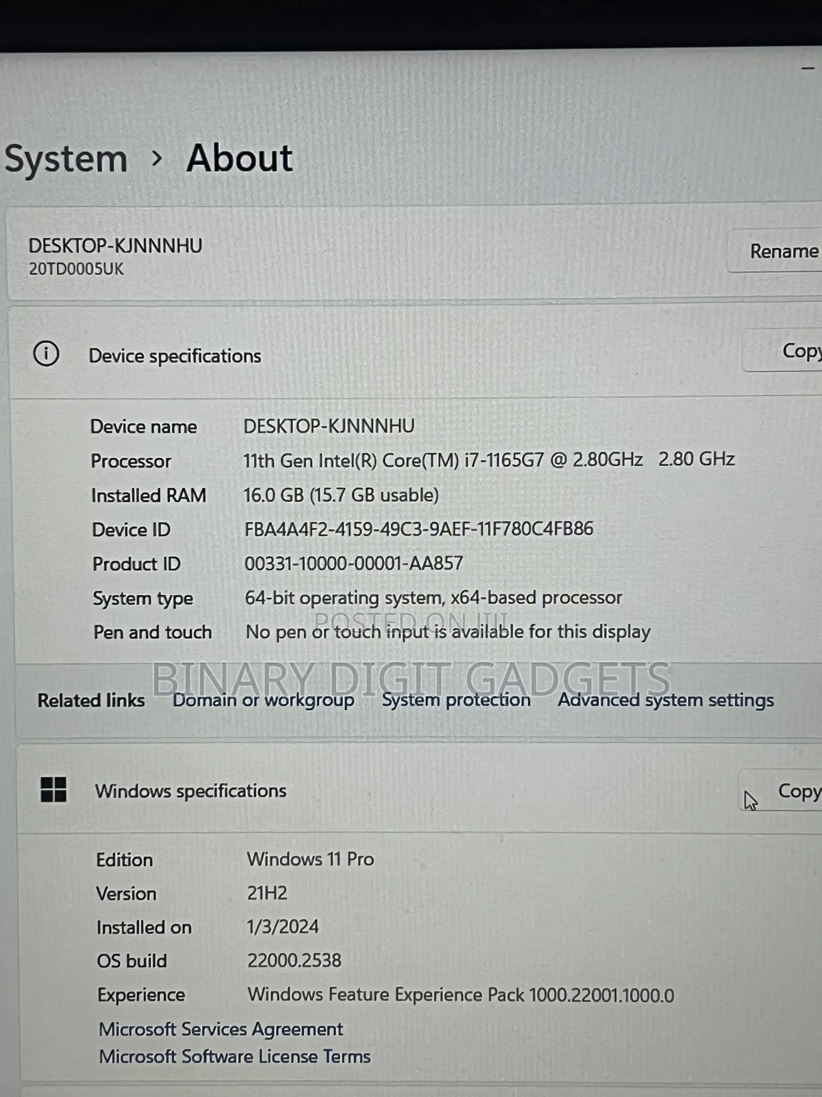 Laptop Lenovo ThinkPad E15 16GB Intel Core i7 SSD 512GB