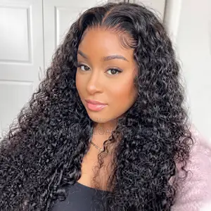 Long Water Wave Lace Front Human Hair Wig With Baby Hair