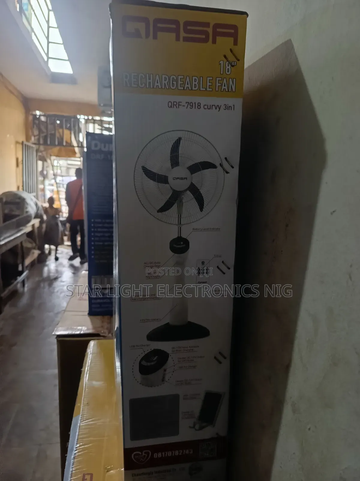 Solar Rechargeable Fan Qasa