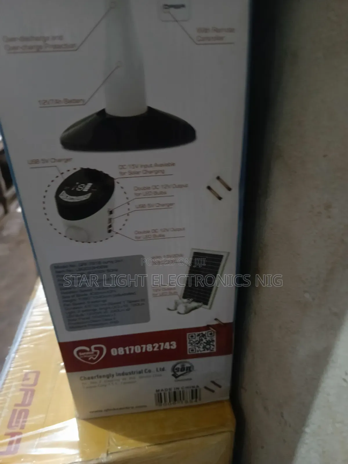 Solar Rechargeable Fan Qasa
