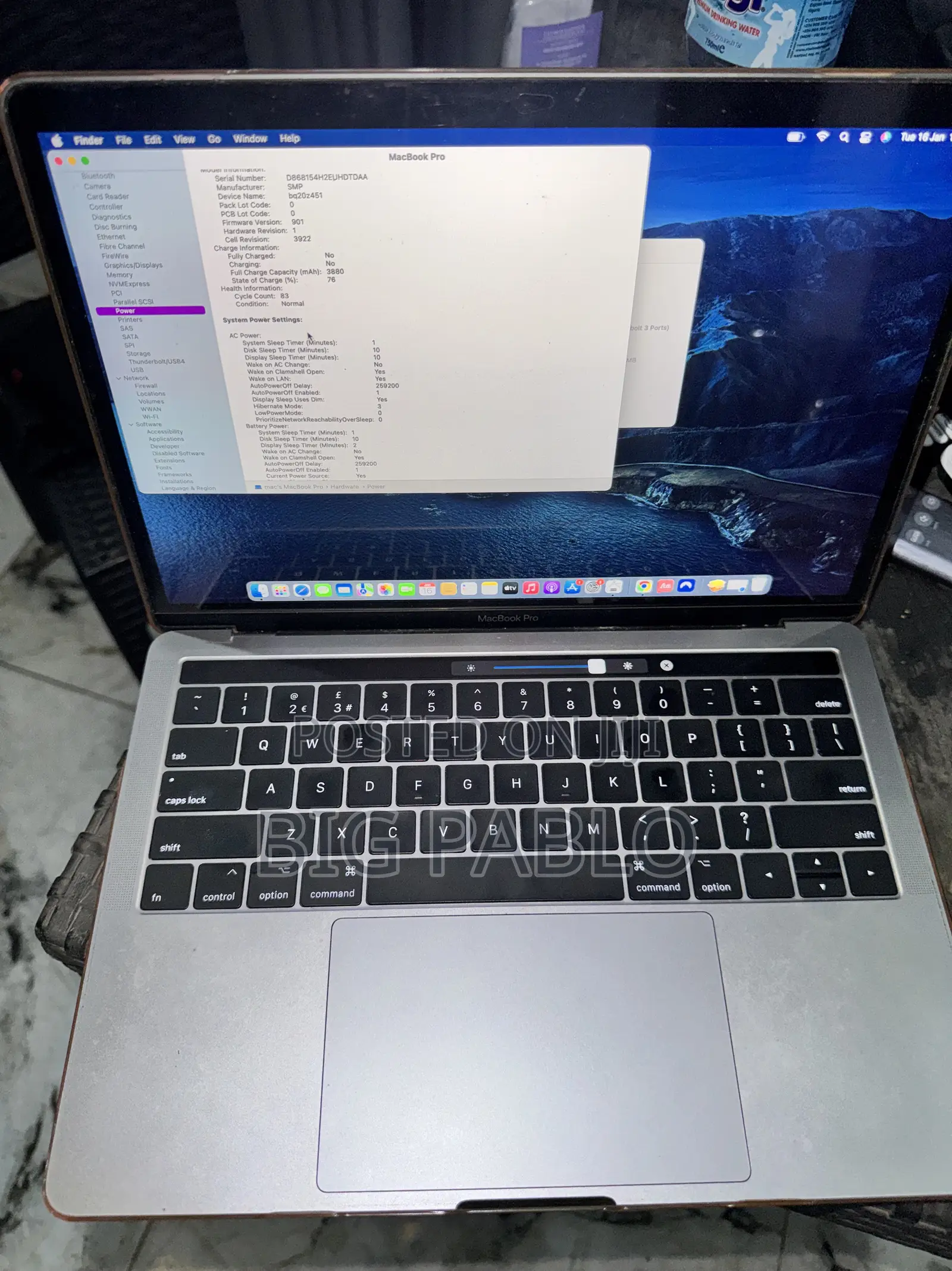 Laptop Apple MacBook Pro 2017 16GB Intel Core i7 SSD 256GB