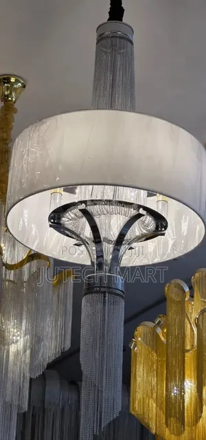 Modern Crystal Pendant Chandelier – Luxury Drum Shade Ceiling Light