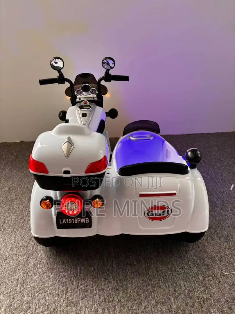Children White Electronic Bikes