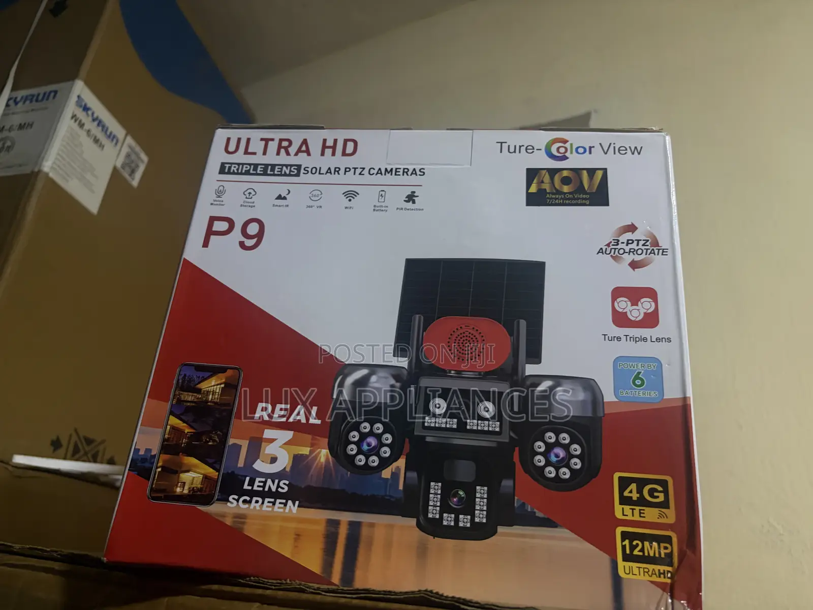 P9 True-Color PTZ Solar Security Camera With 12MP Resolution