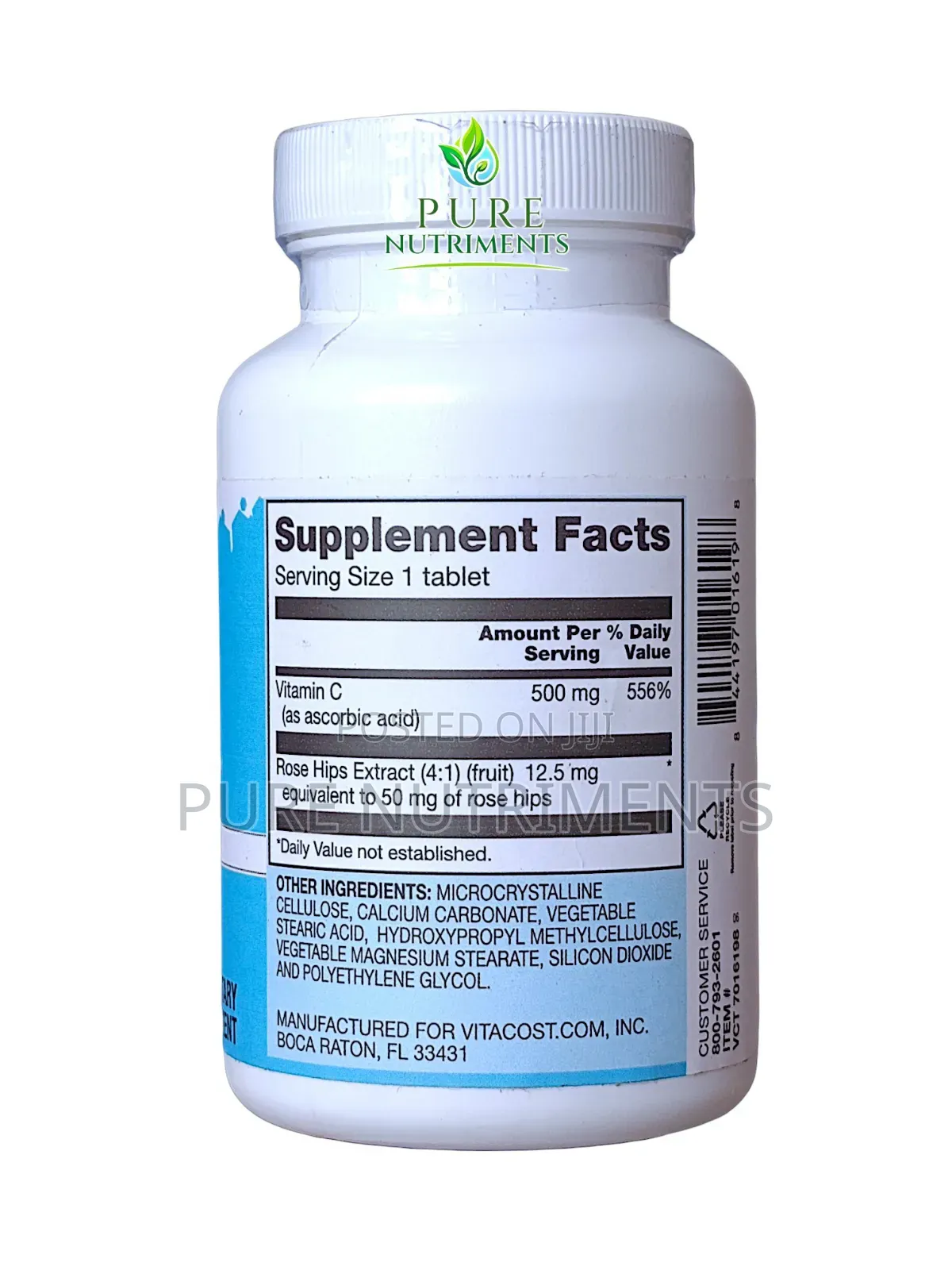Vitacost Vitamin C 500mg With Rose Hips Extract_100 Tablets_ Immunity