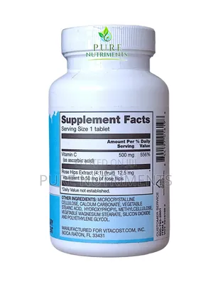 Vitacost Vitamin C 500mg With Rose Hips Extract_100 Tablets_ Immunity