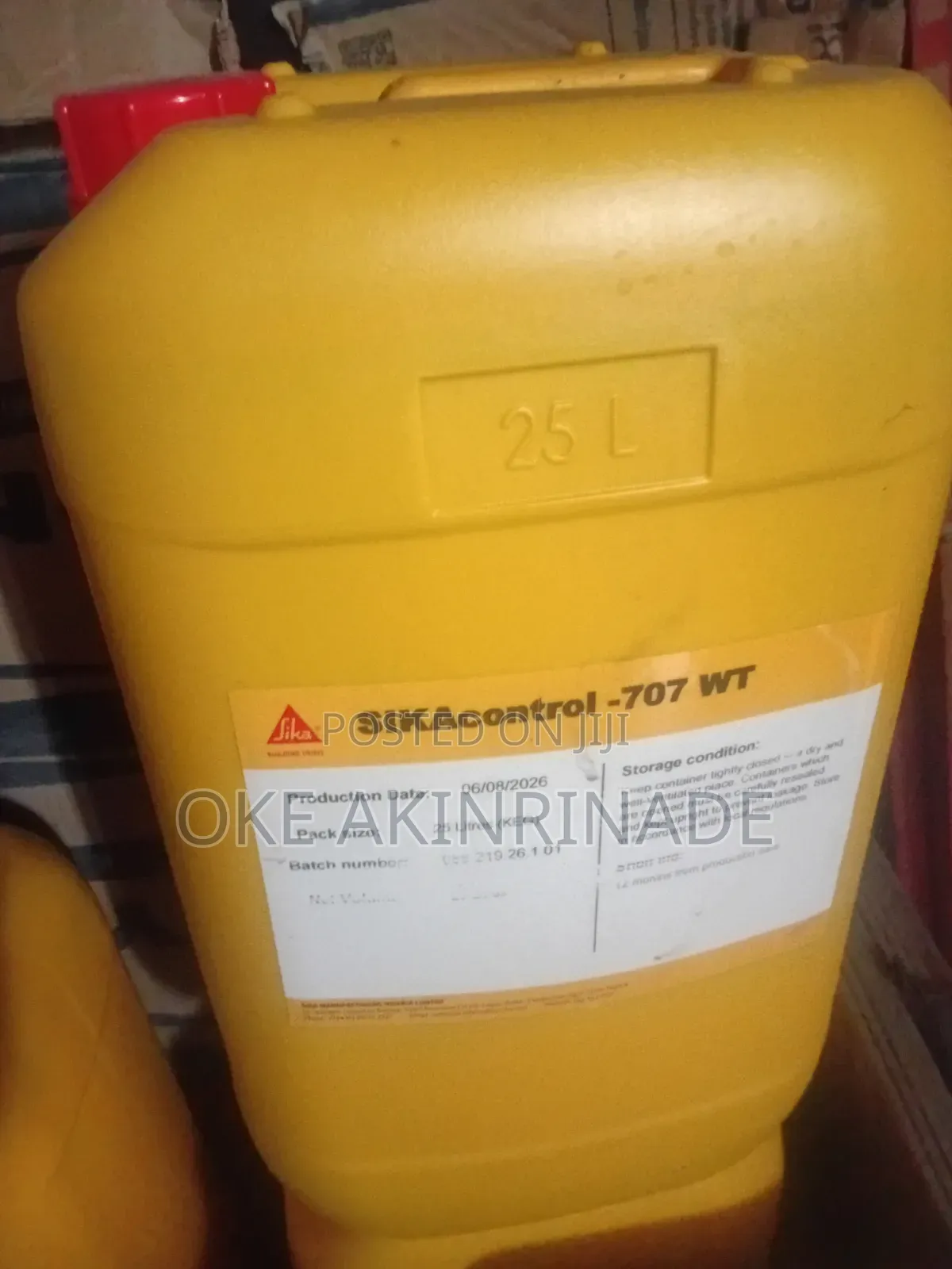 SIKA Control 707WT Waterproofing Admixture for Concrete and Plaster