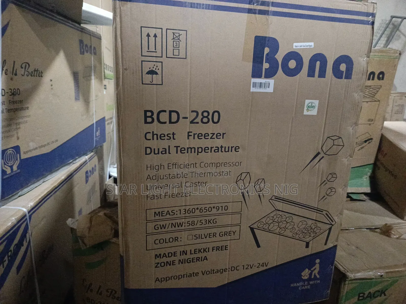 DC Solar Freezer Double Doors