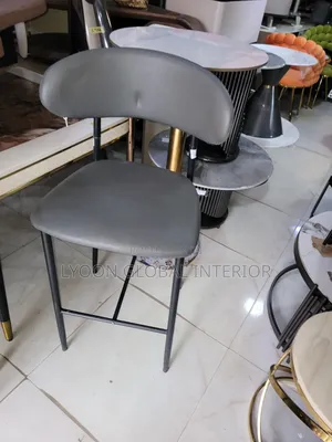 High Leather Barstool