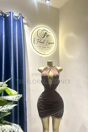 Halter Neck Backless Dress