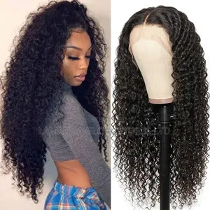 Long Water Wave Glueless T-Part Lace Front Wig 180% Density