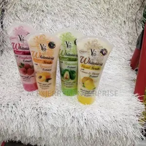 YC Whitening Facial Scrub – Raspberry, Peach, Avocado Lemon Honey