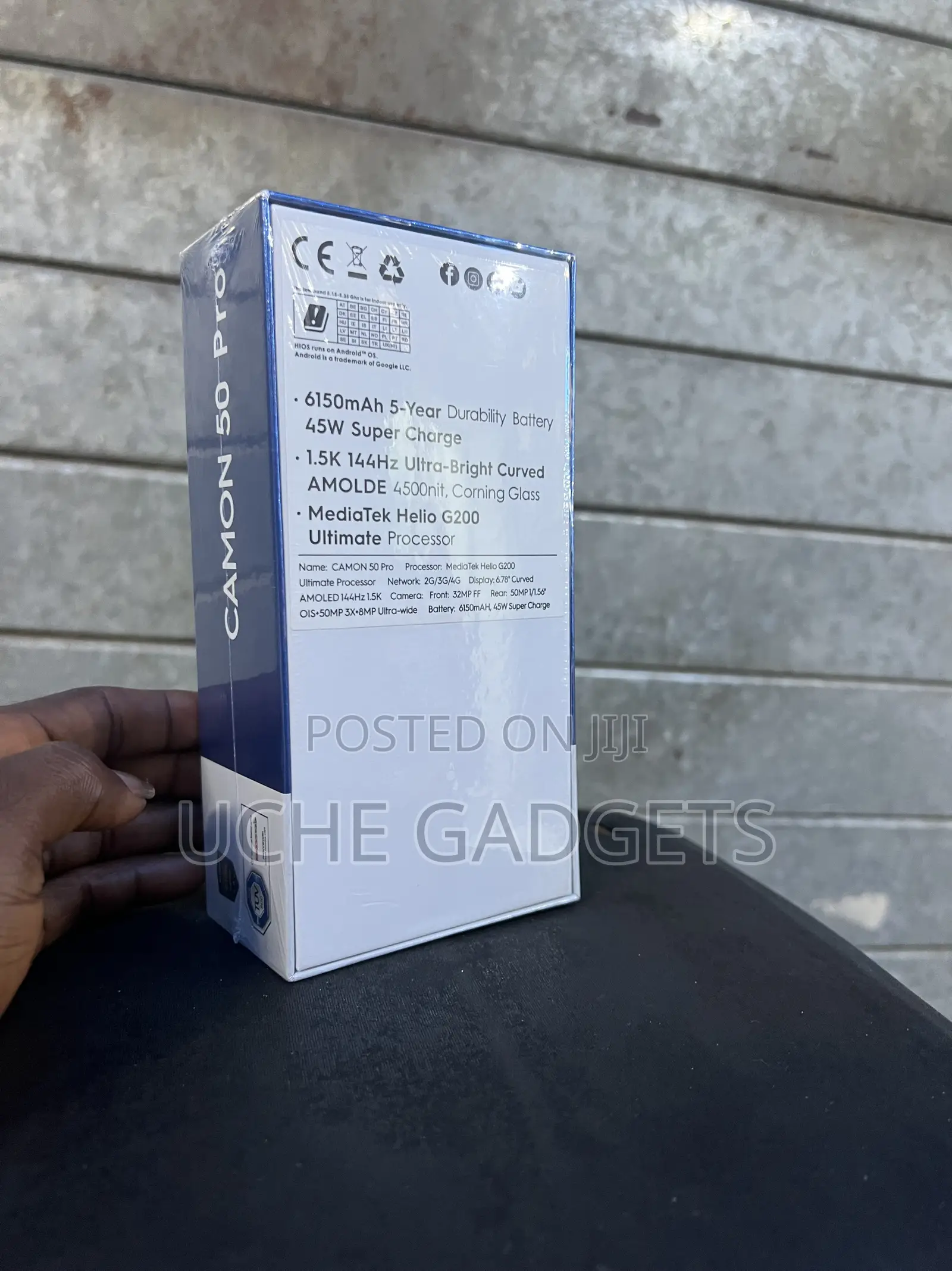 New Tecno Camon 50 Pro 256 GB Blue