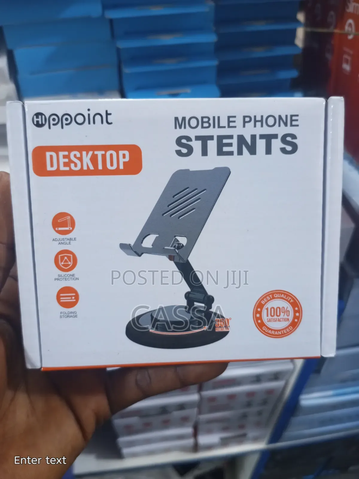 Hippoint Desktop Mobile Phone Stand - 360° Rotating