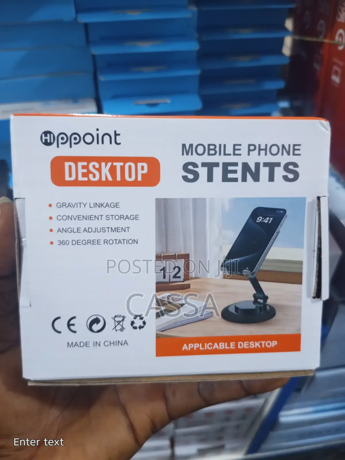 Hippoint Desktop Mobile Phone Stand - 360° Rotating