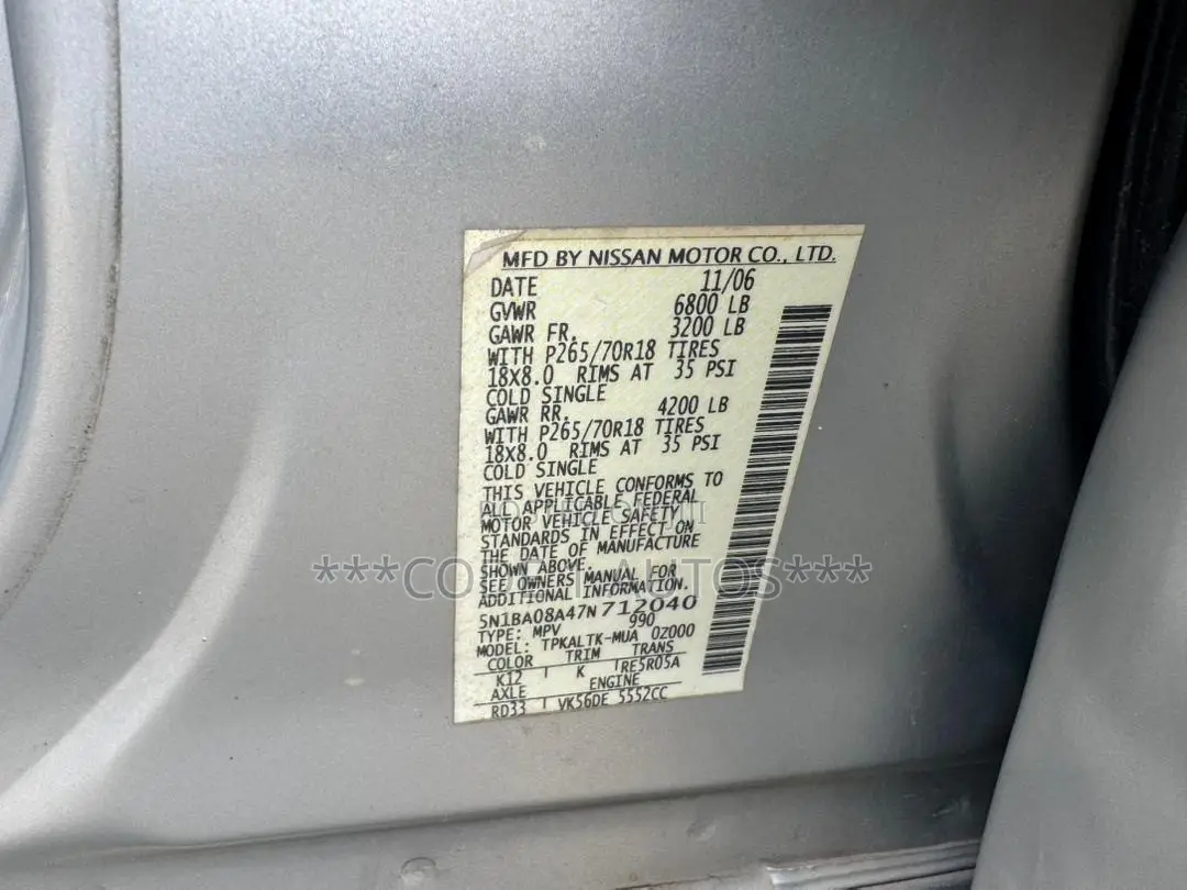Nissan Armada LE 4x4 2008 Silver