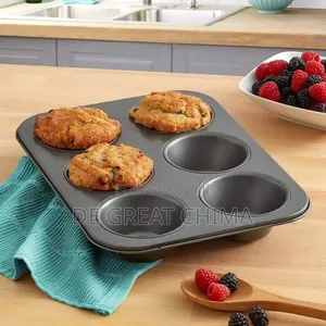 Aluminium Non Stick 6 Hole Muffin Cake Pan