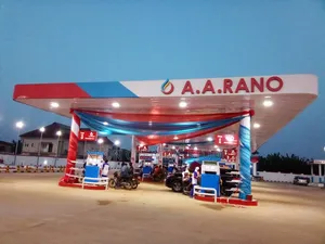 Filling Station Canopy Branding, Pylon Signage, Digital Display Board