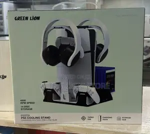 New Green Lion Playstation 5 Cooling Stand Charging Station
