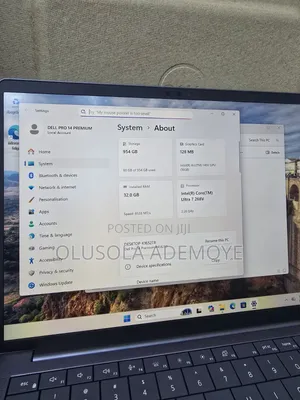 Laptop Dell Pro 14 Premium 32GB Intel Core Ultra 7 SSD 1T