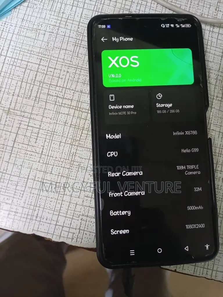 Infinix Note 30 Pro 256 GB Gold