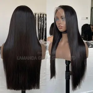 Long Bone Straight Side Part HD Lace Front Human Hair Wig