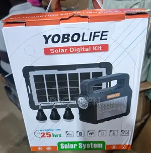 Yobo Life Solar Digital Kit With 3 Bulbs and Solar Panel