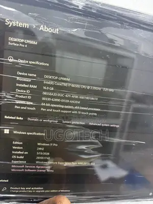 Laptop Microsoft Surface Pro 4 16GB Intel Core i7 SSD 512GB