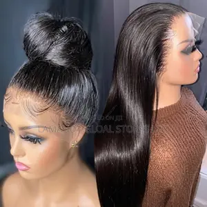 Long Silky Straight 360 Full Lace Front Human Hair Wig