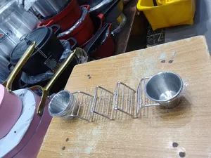 By 3 Stainless Steel Taco Rack, Taco Holder With Sauce Holder