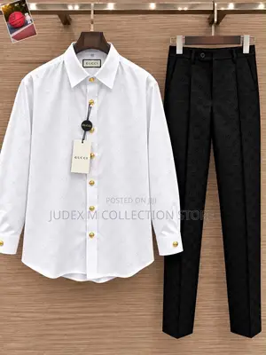 Luxury Men’s 2-Piece Shirt Trouser Set