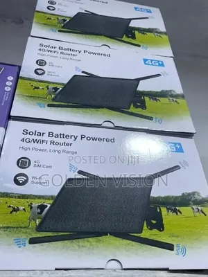 Solar Battery Powered 4G LTE WiFi Router With SIM Card Slot Long Range