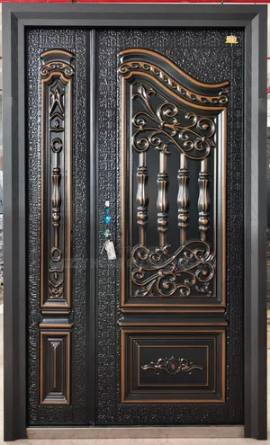 Armored Security Italian Copper Cast Door Bible Design 7ft by 4ft