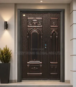 Luxury Gauge Italian Copper Cast Door Royal Design 7ft by 4ft