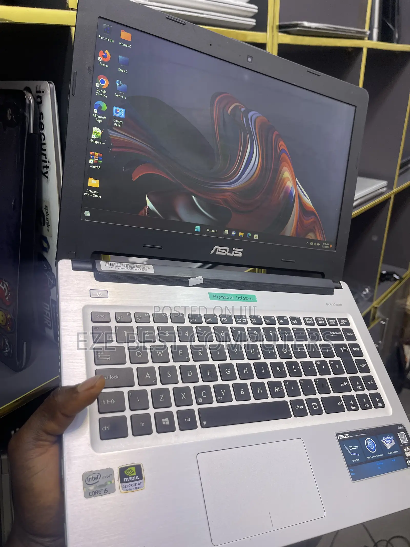 Laptop Asus 8GB Intel Core i5 SSD 128GB