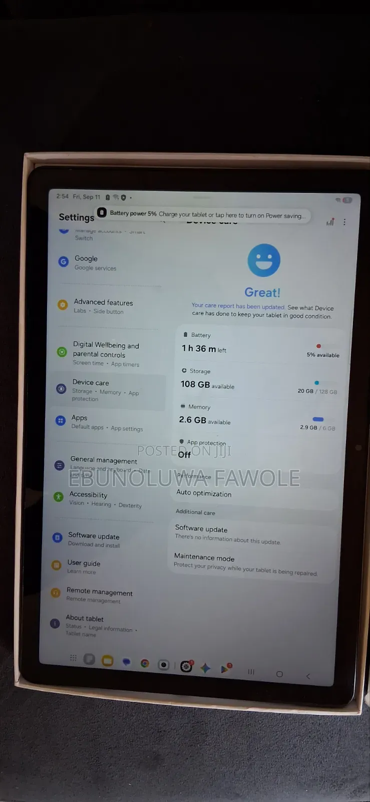Samsung Galaxy Tab A11+ 128 GB Silver