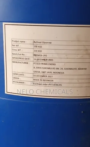 Rrefined Glycerin