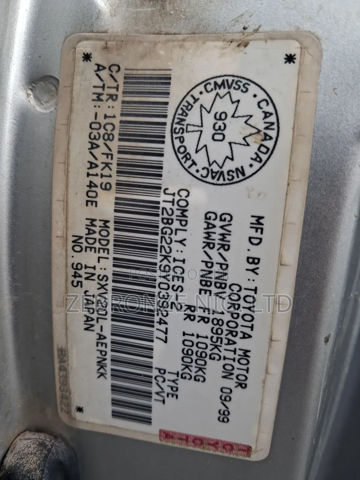 Toyota Camry Automatic 1999 Silver