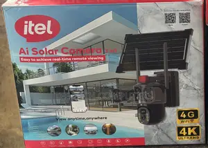 Solar Powered 3 Lens PTZ CCTV Camera