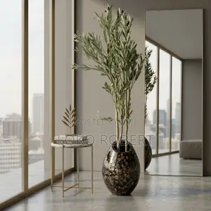 Large Artificial Olive Tree With Luxury Floor Vase Artificial Flower