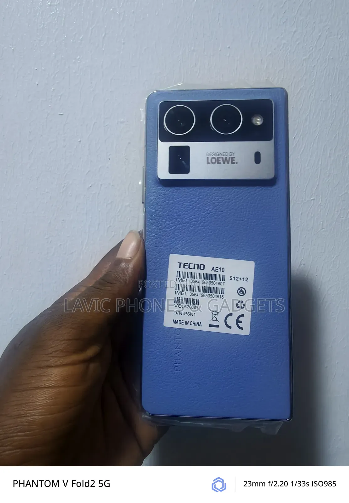 New Tecno Phantom V Fold 2 512 GB Blue